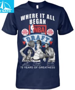 NBA 1950 Draft Where It All Began 75 Years of Greatness Fan Shirt2