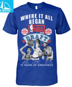 NBA 1950 Draft Where It All Began 75 Years of Greatness Fan Shirt3