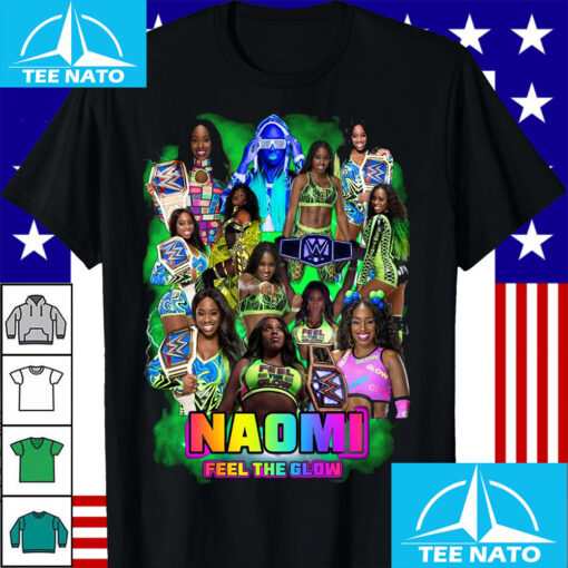 Naomi Wrestling Glow Women's Champion Collage Shirt