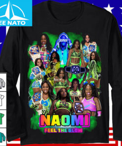Naomi Wrestling Glow Womens Champion Collage Shirt2