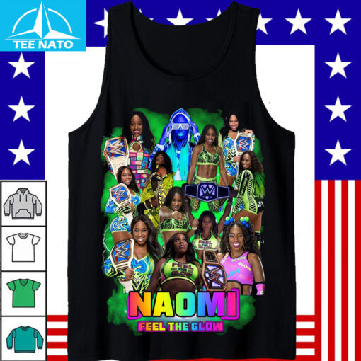 Naomi Wrestling Glow Women's Champion Collage Shirt - Image 5
