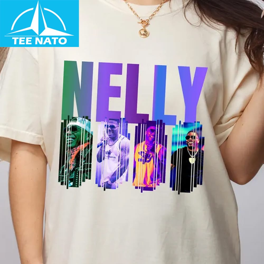 Nelly Rapper Hip Hop Music Collage Shirt