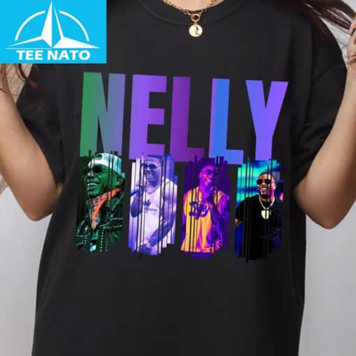 Nelly Rapper Hip Hop Music Collage Shirt - Image 3