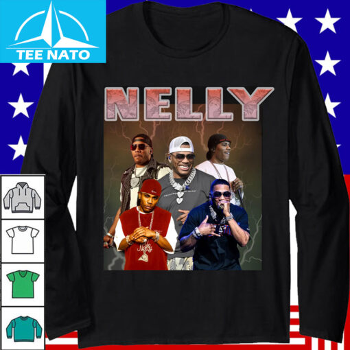 Nelly Rapper Lightning Photo Collage Shirt - Image 3