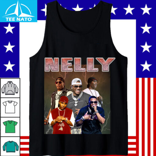 Nelly Rapper Lightning Photo Collage Shirt - Image 5