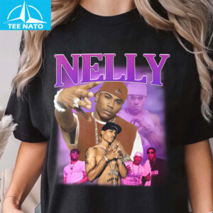 Nelly Rapper Photo Collage Graphic Shirt 14 Nelly Rapper Photo Collage Graphic Shirt
