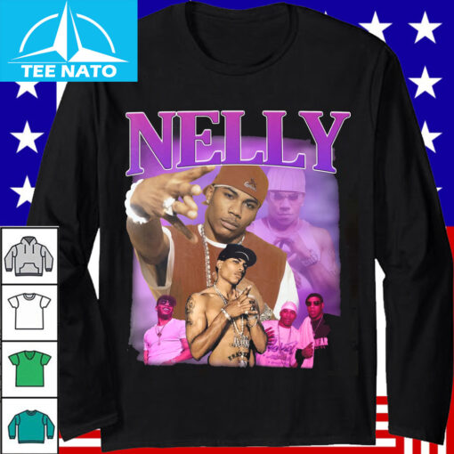 Nelly Rapper Photo Collage Graphic Shirt - Image 3