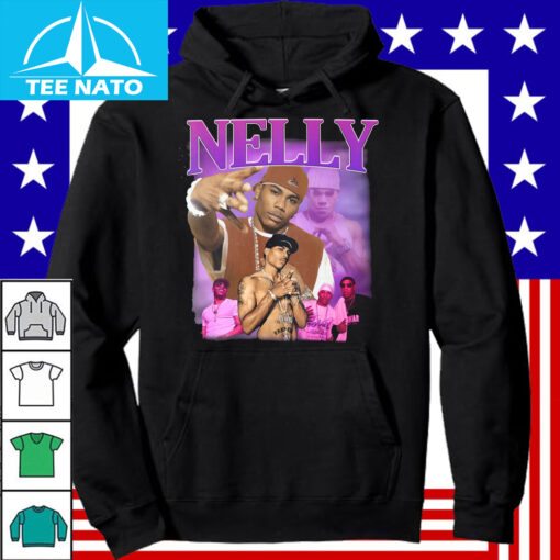 Nelly Rapper Photo Collage Graphic Shirt - Image 4