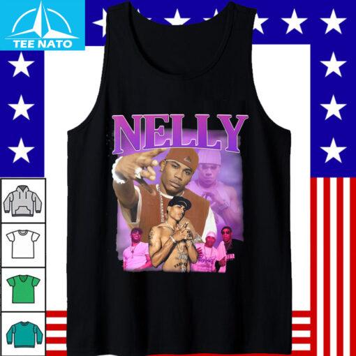 Nelly Rapper Photo Collage Graphic Shirt - Image 5