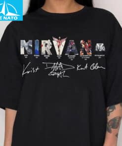 Nirvana Band Albums Signatures Shirt2