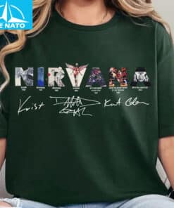Nirvana Band Albums Signatures Shirt3