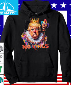 No Kings Donald Trump Clown Graphic Shirt4