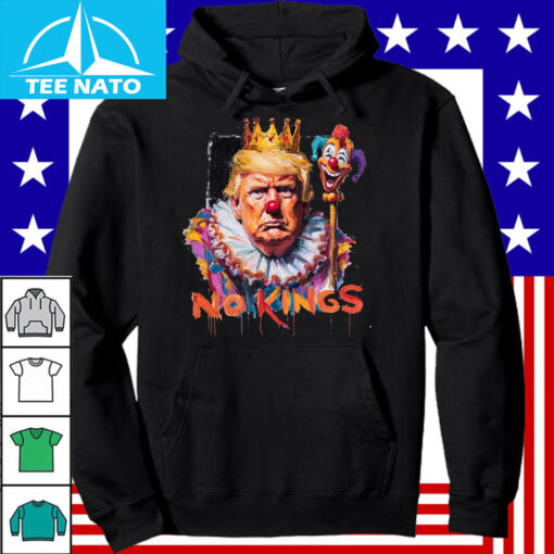 No Kings Donald Trump Clown Graphic Shirt - Image 5