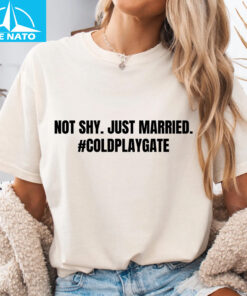 Not Shy. Just Married. Coldplaygate Shirt2