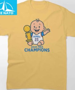 OKC Thunder Baby Champ 2025 NBA World Champions Shirt2