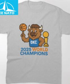 OKC Thunder Bison Baby 2025 NBA Champions Shirt1