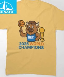 OKC Thunder Bison Baby 2025 NBA Champions Shirt2