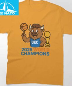 OKC Thunder Bison Baby 2025 NBA Champions Shirt3