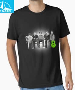 Oasis Band Bench Green Guitar Shirt