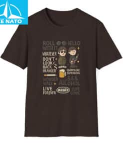 Oasis Band Britpop Music Song Titles Shirt6