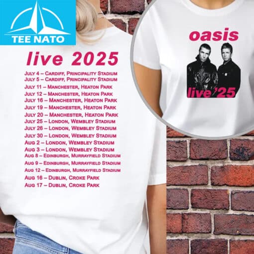 Oasis Band Concert 2025 Shirt - Image 2
