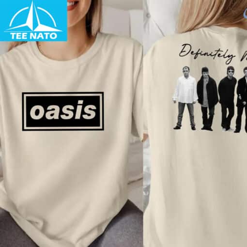 Oasis Definitely Maybe Band Shirt - Image 3