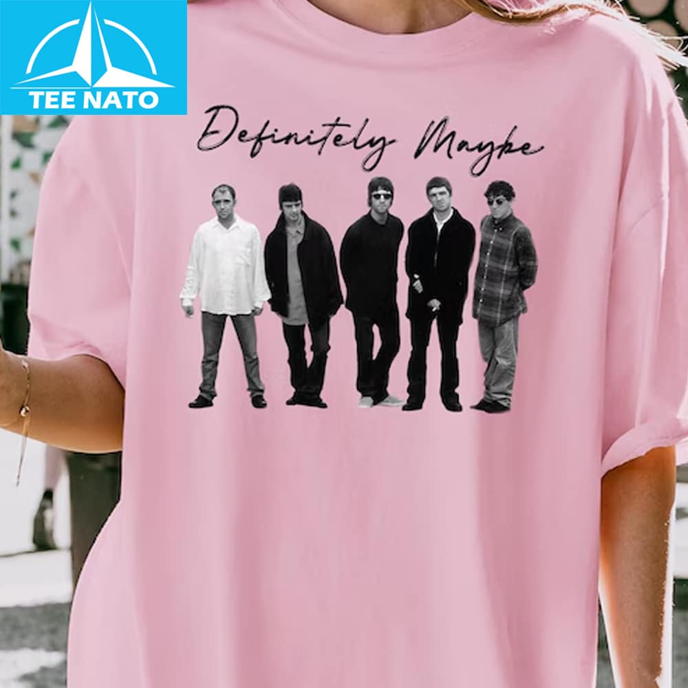 A different view of the Oasis Definitely Maybe Shirt
