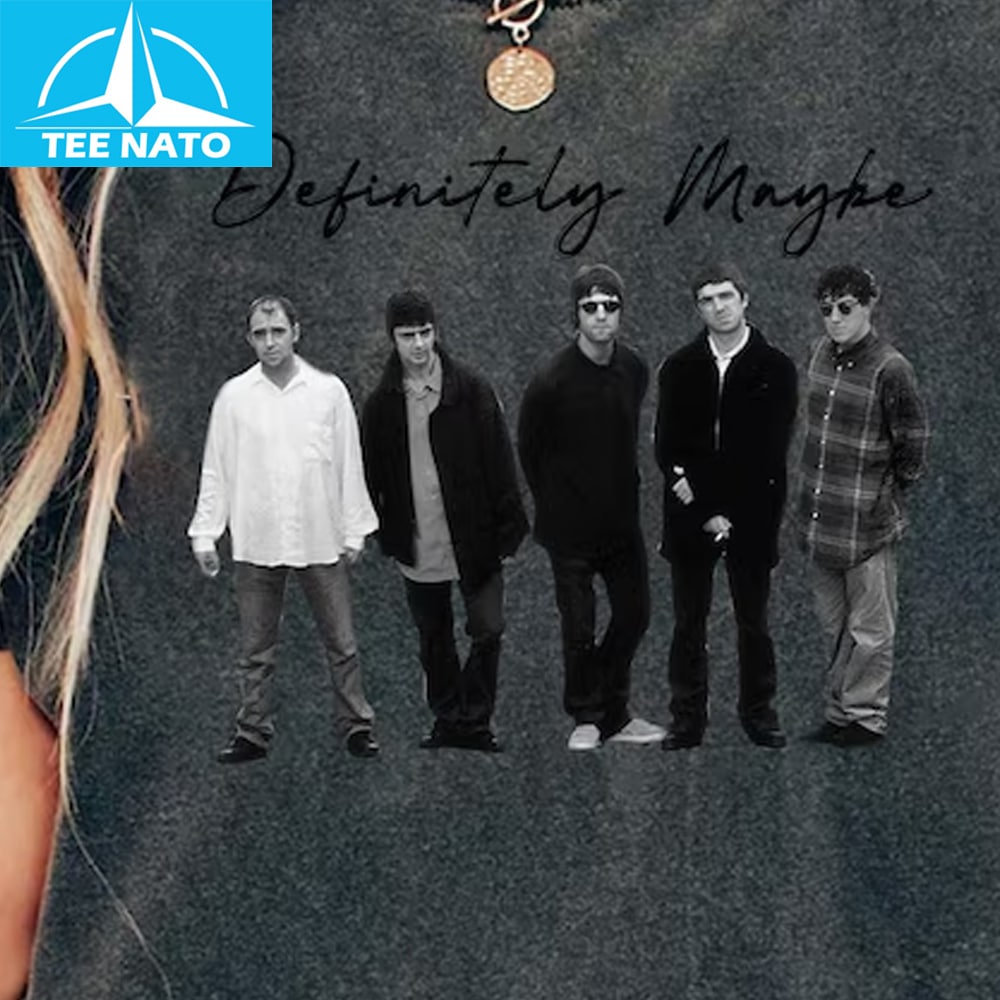 A styled look with the Oasis Definitely Maybe Shirt