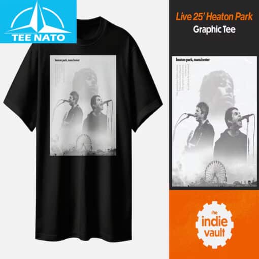 Oasis Inspired Live 25' Heaton Park Shirt - Image 2