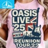 Oasis Live 25 Britpop Reunion Tour Shirt