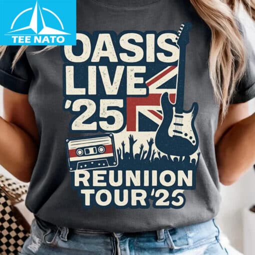 Oasis Live ’25 Britpop Reunion Tour Shirt - Image 3