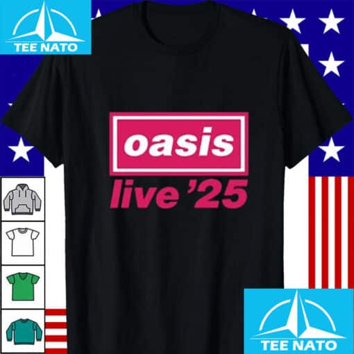 Oasis Live London Wembley Stadium Shirt - Image 4