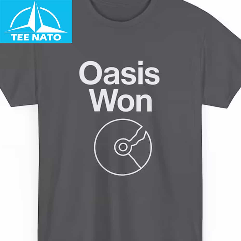 Oasis Britpop Shirt Close Up