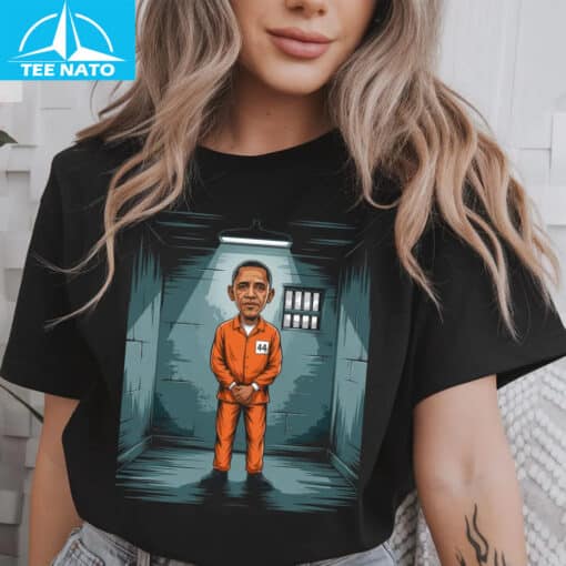 Obama Parody Wanted For Treason Arrest Obama Shirt - Image 3