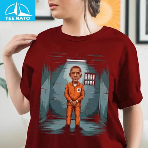 Obama Parody Wanted For Treason Arrest Obama Shirt - Image 4