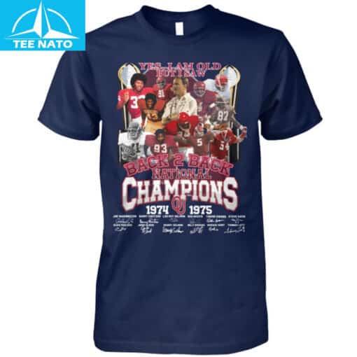 Oklahoma Sooners Back 2 Back National Champions Shirt - Image 5
