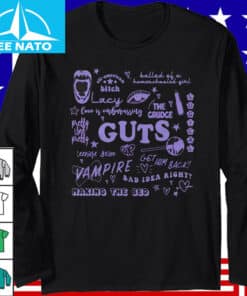 Olivia Rodrigo Guts Songs Shirt4