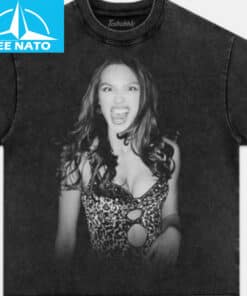 Olivia Rodrigo Leopard Print Screaming Pose Shirt2