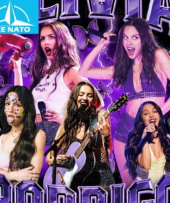 Olivia Rodrigo Vintage Style Pop Music Collage Shirt1
