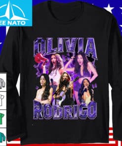 Olivia Rodrigo Vintage Style Pop Music Collage Shirt2