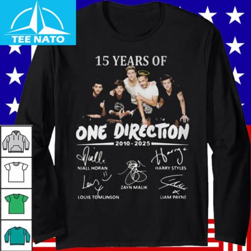 One Direction 15 Years 2010-2025 Shirt - Image 3