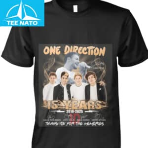 One Direction 15 Years 2010 2025 Thank You For The Memories Shirt 1
