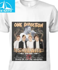 One Direction 15 Years 2010 2025 Thank You For The Memories Shirt3 1