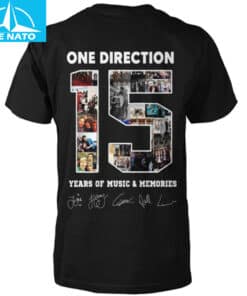 One Direction 15 Years of Music Shirt2