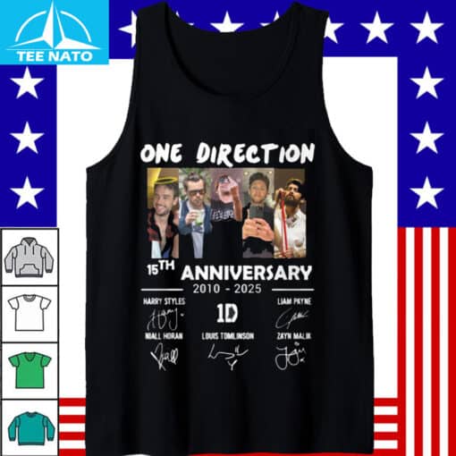 One Direction 15th Anniversary 2010-2025 Signatures Shirt - Image 5