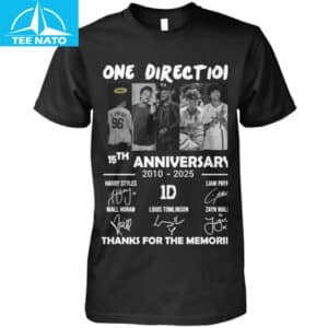 One Direction 15th Anniversary 2010-2025 Thanks For The Memories Signatures Shirt 14 One Direction 15th Anniversary 2010 2025 Thanks For The Memories Signatures Shirt
