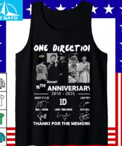 One Direction 15th Anniversary 2010 2025 Thanks For The Memories Signatures Shirt4
