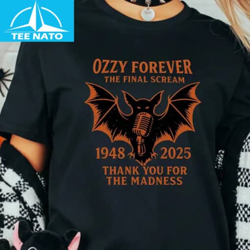 Ozzy Forever The Final Scream 1948-2025 Thank You For The Madness Shirt - Image 4