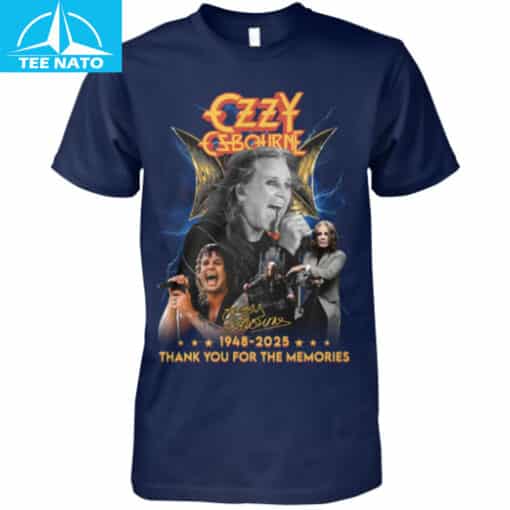 Ozzy Osbourne 1948-2025 Career Tribute Thank You For The Memories Shirt - Image 3
