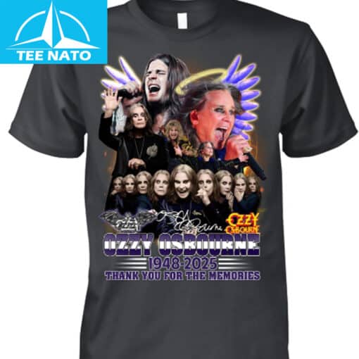 Ozzy Osbourne 1948-2025 Thank You For The Memories Tribute Shirt